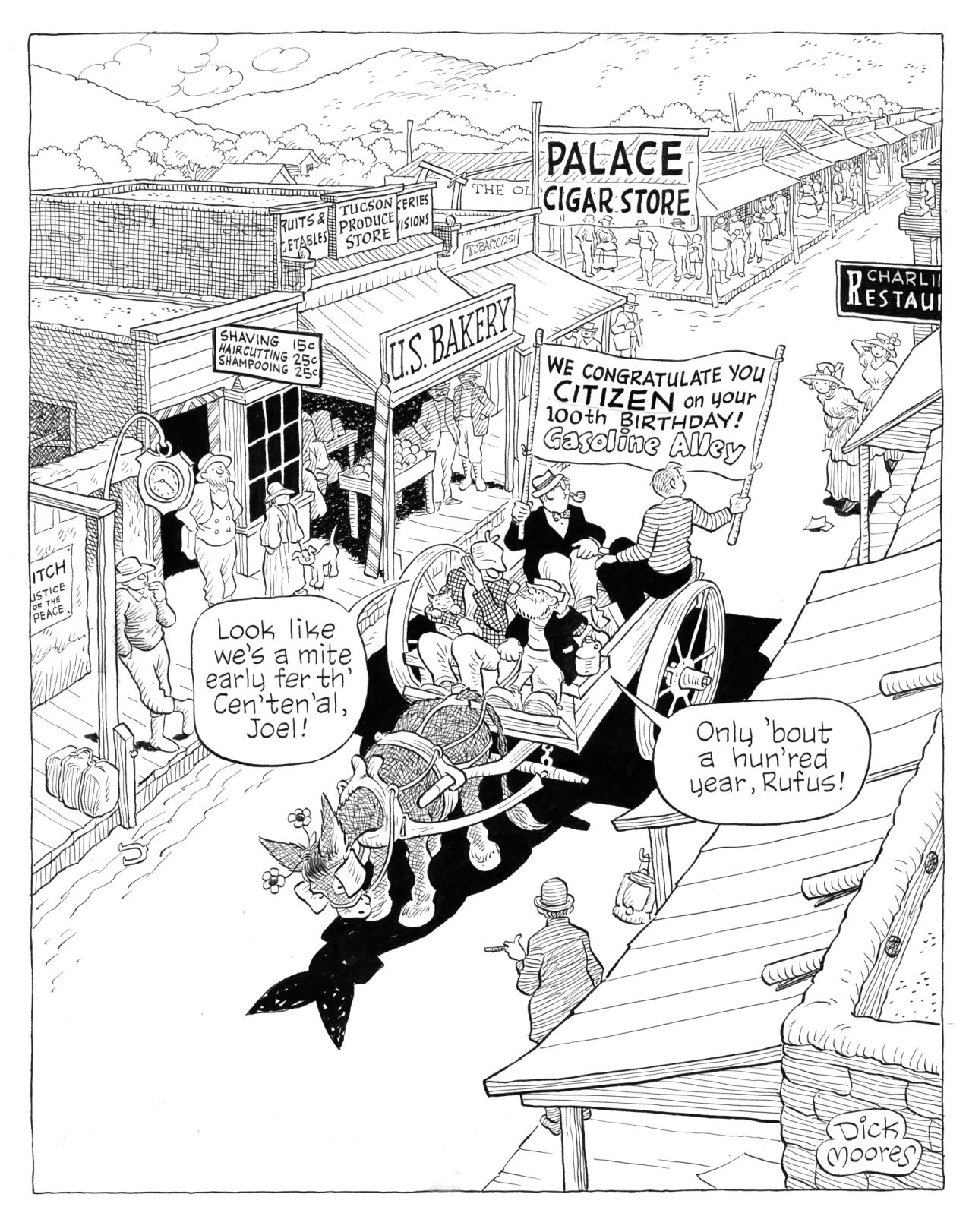 Tucson Citizen anniversary cartoons